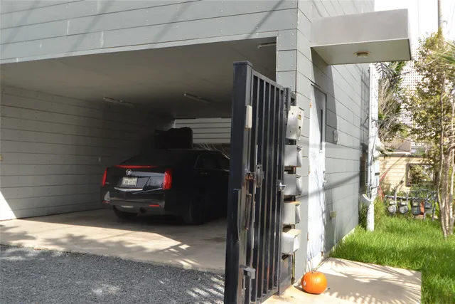 a view of car garage