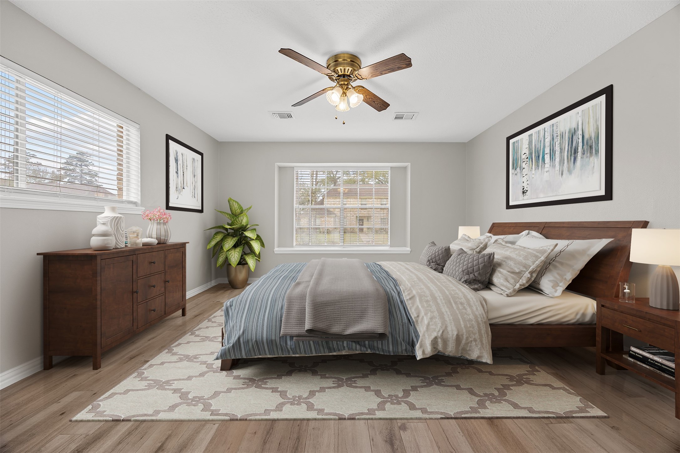 3607 Alderwood Drive Spring, TX 77388 - Photo 21 of 33 VIRTUALLY STAGED. 1ST PRIMARY BEDROOM DOWN STAIRS.