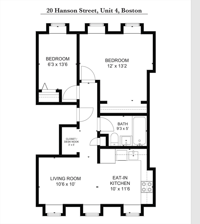 20 Hanson Street, Unit 4 Boston, MA 02118 - Photo 11 of 13