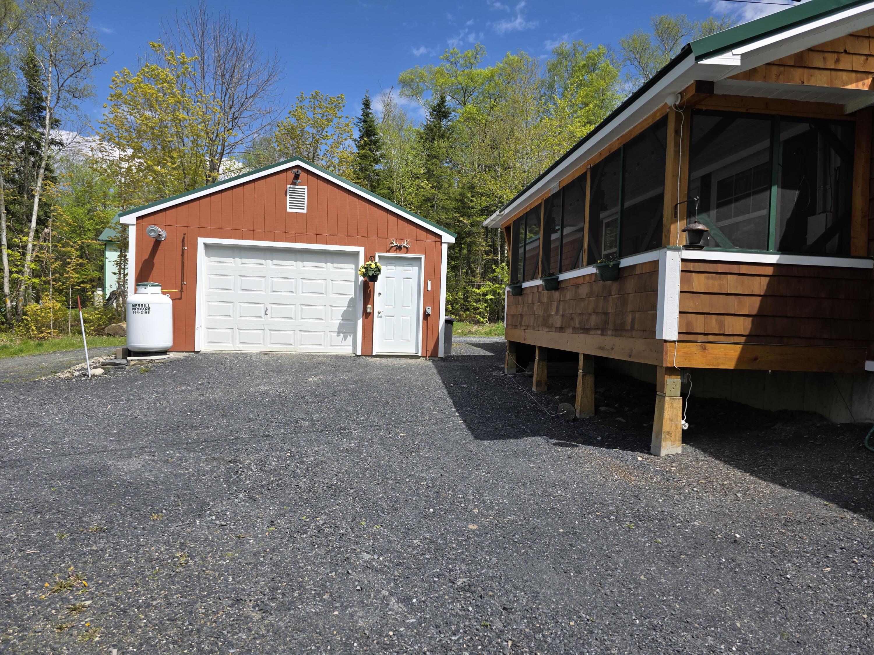 25 Oak Ridge Road Shirley Mills, ME 04485 - Photo 12 of 43 Garage & Porch View