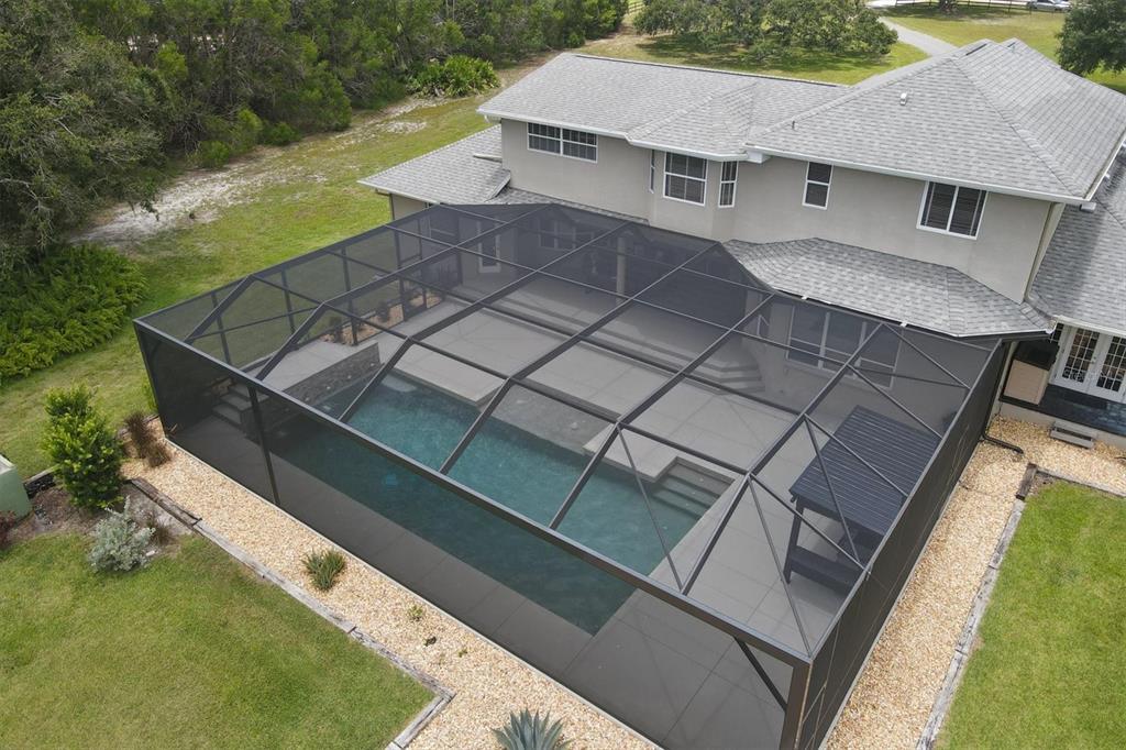 1355 Debrecen Road Sarasota, FL 34240 - Photo 38 of 52 Pool Area at the Rear of the Home.