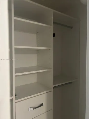 a view of walk in closet