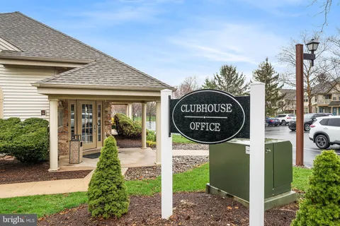 a view of a park with sign board