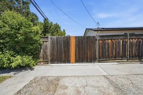 a view of wooden fence