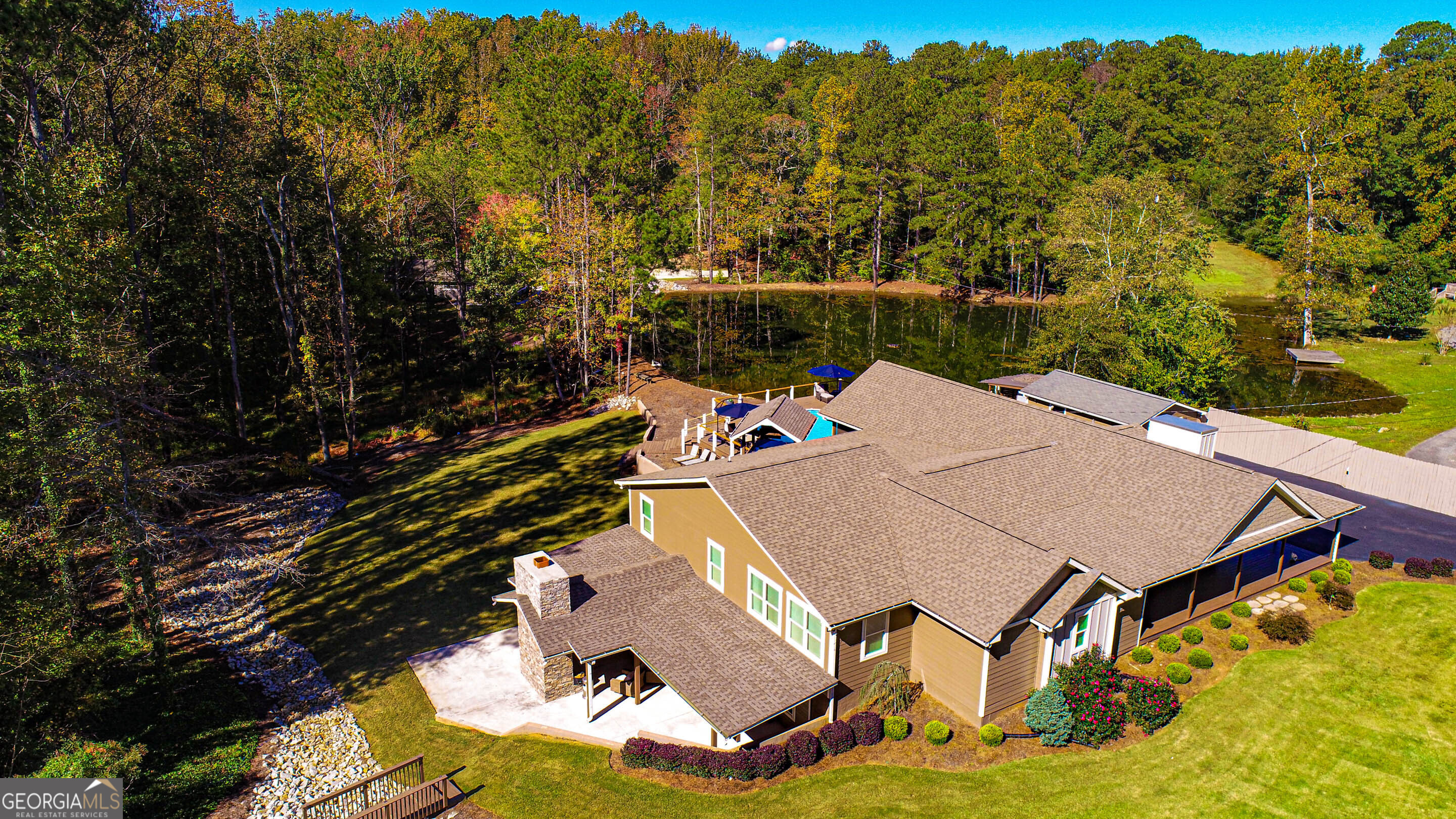 1025 Dailey Mill Road McDonough, GA 30253 - Photo 33 of 58 an aerial view of a house having yard