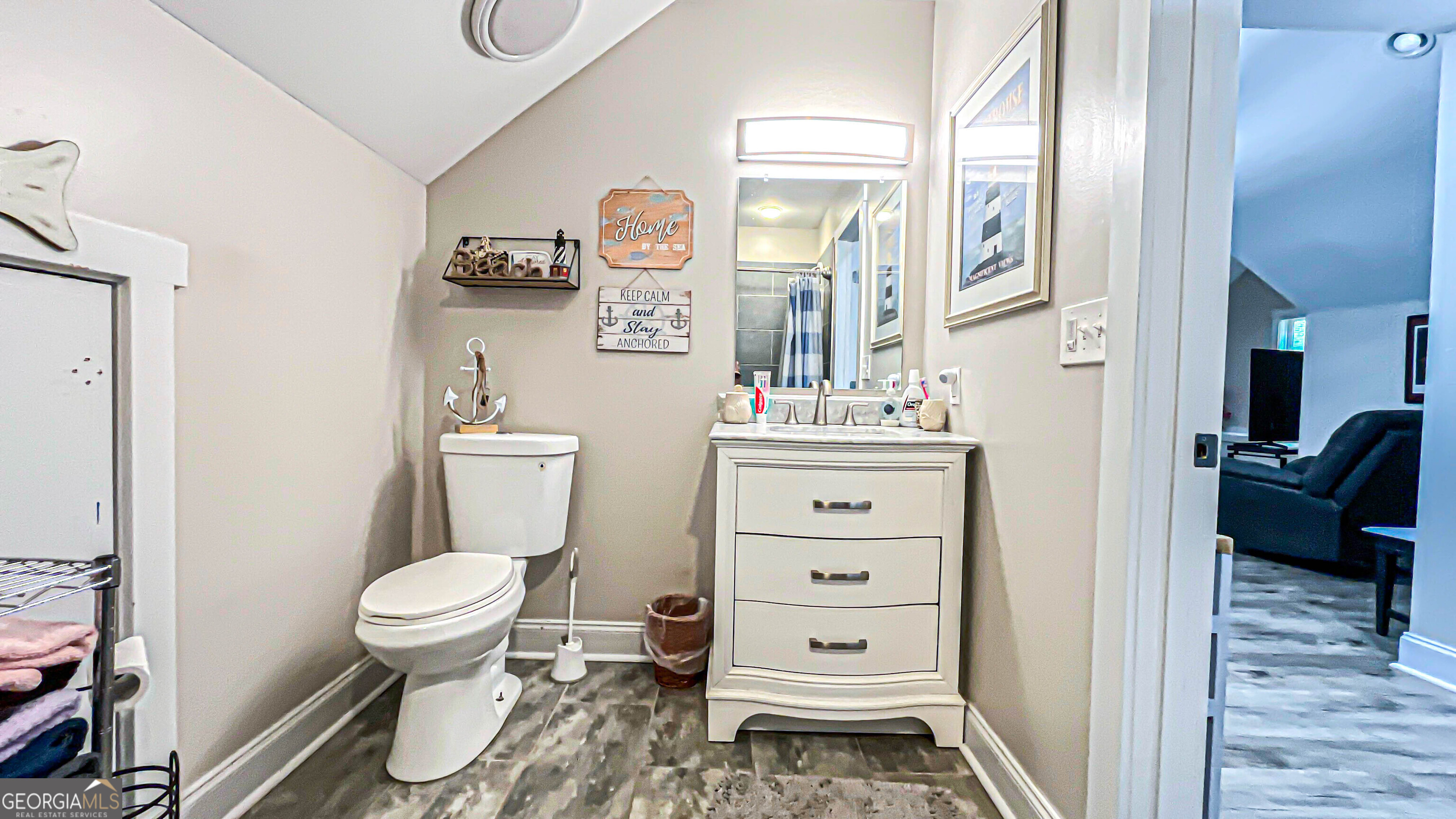 1025 Dailey Mill Road McDonough, GA 30253 - Photo 47 of 58 a bathroom with a toilet a sink and a mirror