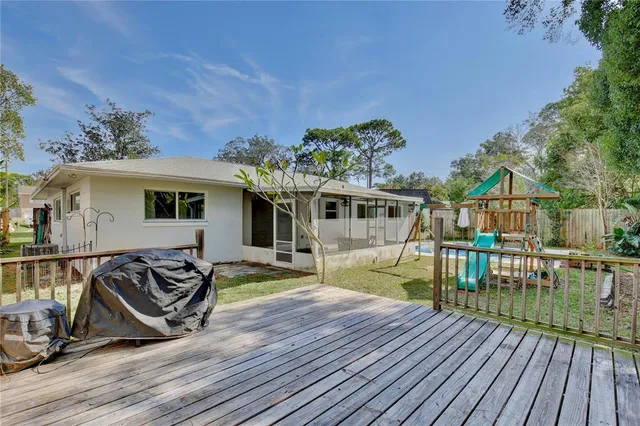 a view of a house with a patio
