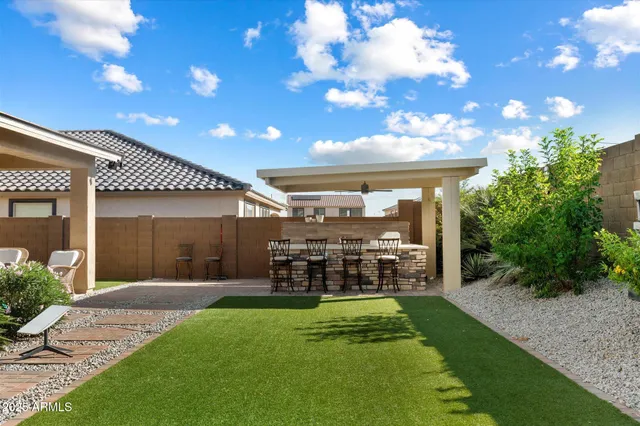 a view of a porch with a yard