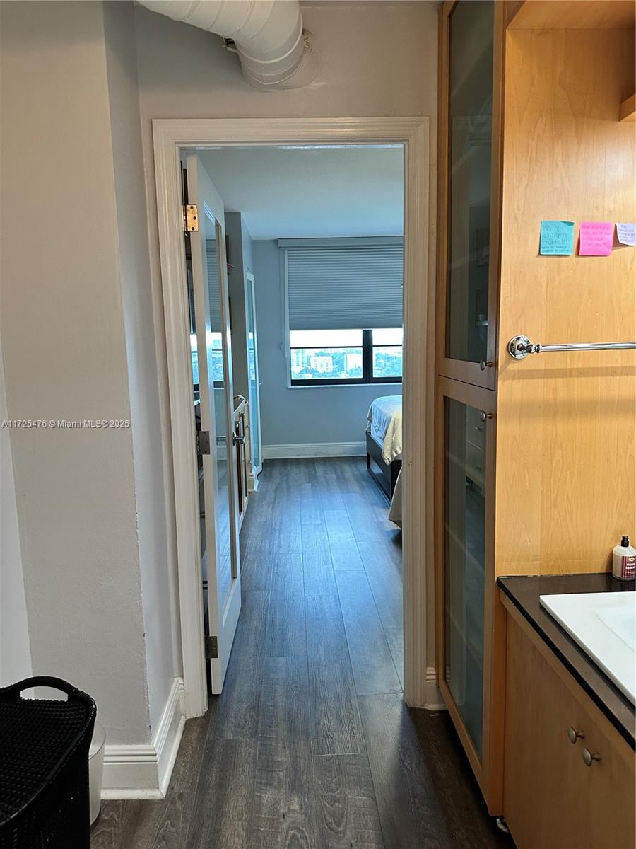 2333 Brickell Avenue, Unit 2116 Miami, FL 33129 - Photo 25 of 32 a view of hallway with wooden floor