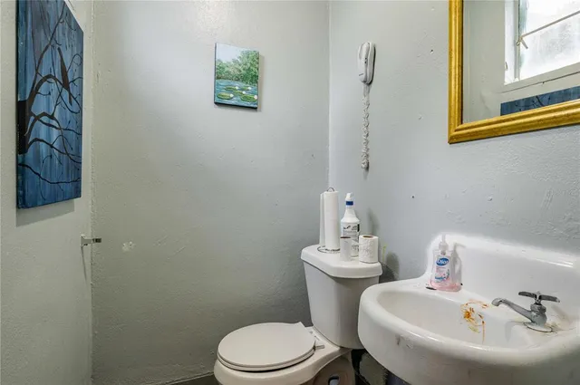 view of living room with a large window
