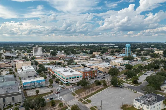 an aerial view of multiple house