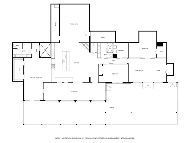a building outdoor space with seating
