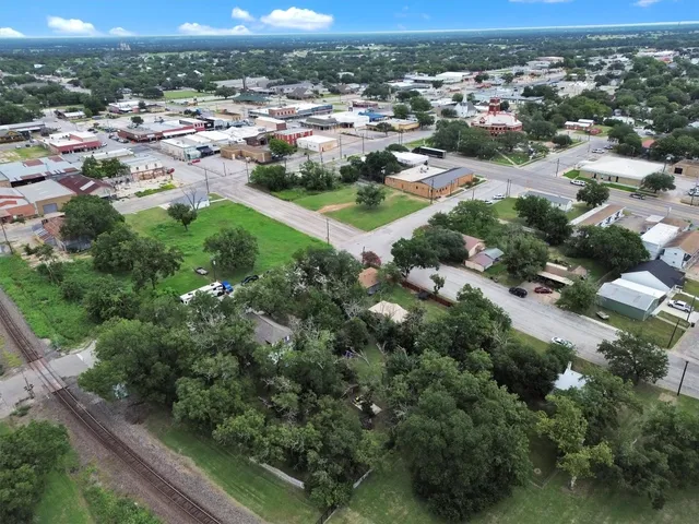 an aerial view of a city with lots of residential buildings