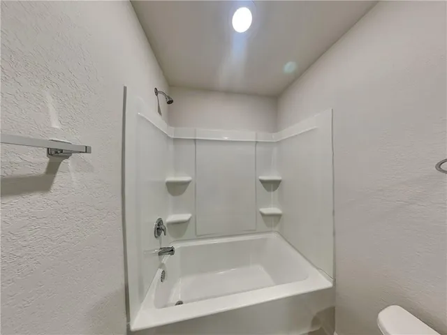 a bathroom with a tub