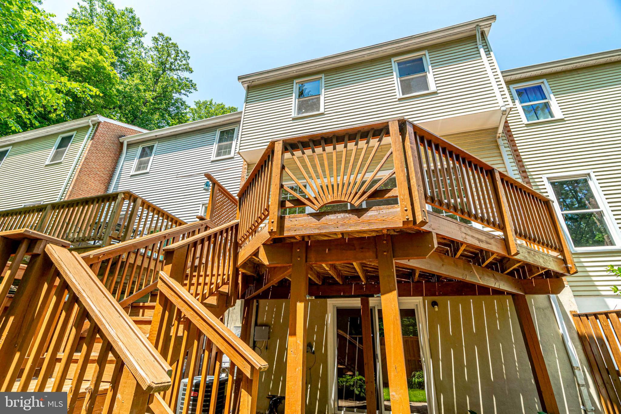 8306 Uxbridge Court Springfield, VA 22151 - Photo 18 of 50 Deck with stairs leading to fully enclosed yard