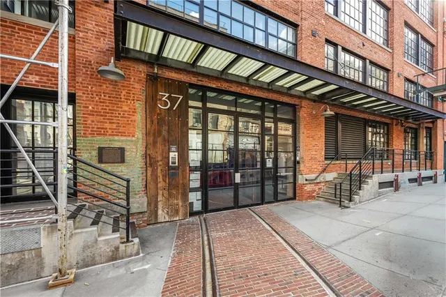 a view of a balcony with city view