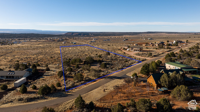 6026 East Zion Road Kanab, UT 84741 - Photo 3 of 27 Birds eye view of property with a mountain view and a rural view