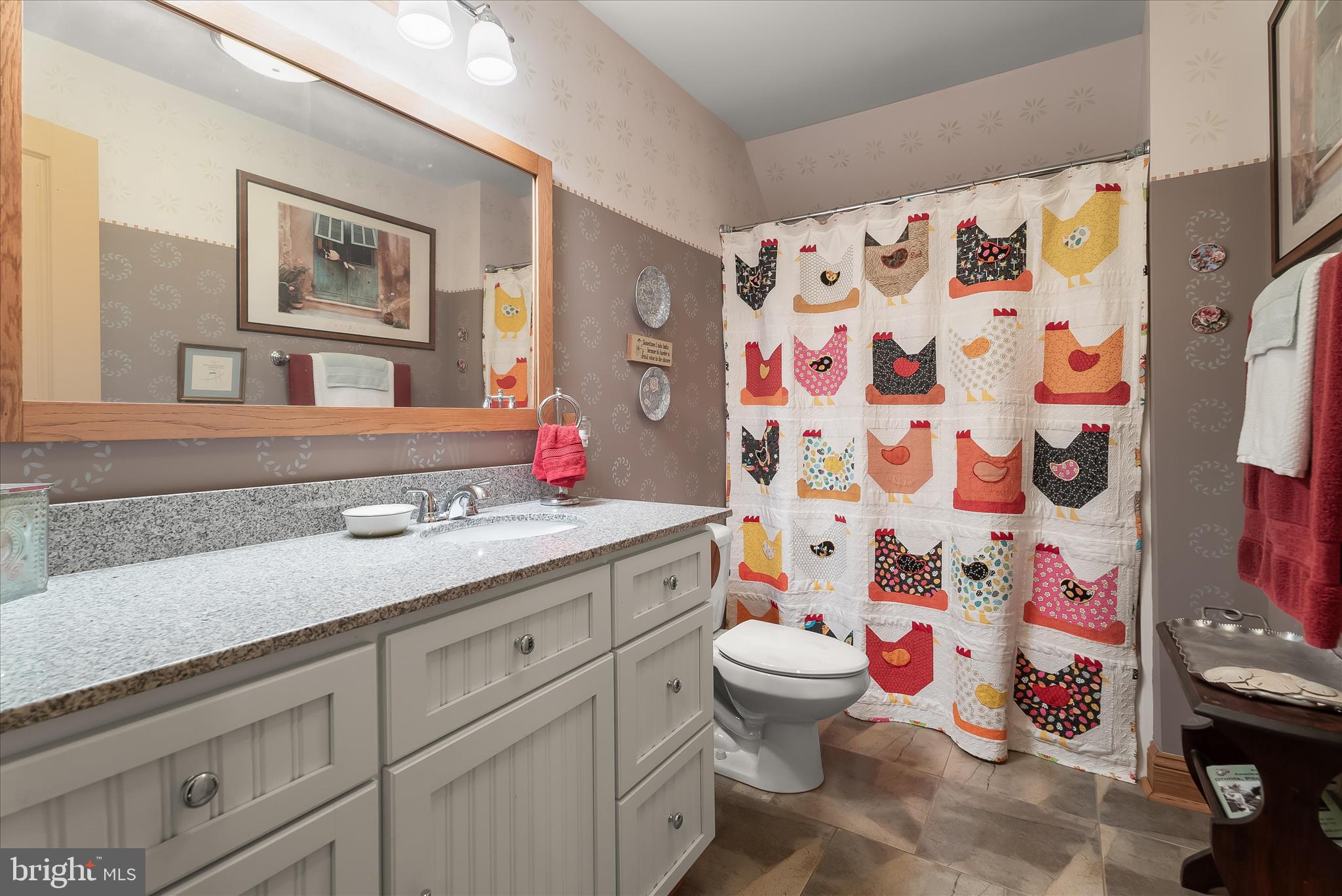 4623 Fishers Hollow Road Myersville, MD 21773 - Photo 50 of 65 a bathroom with a sink and a mirror