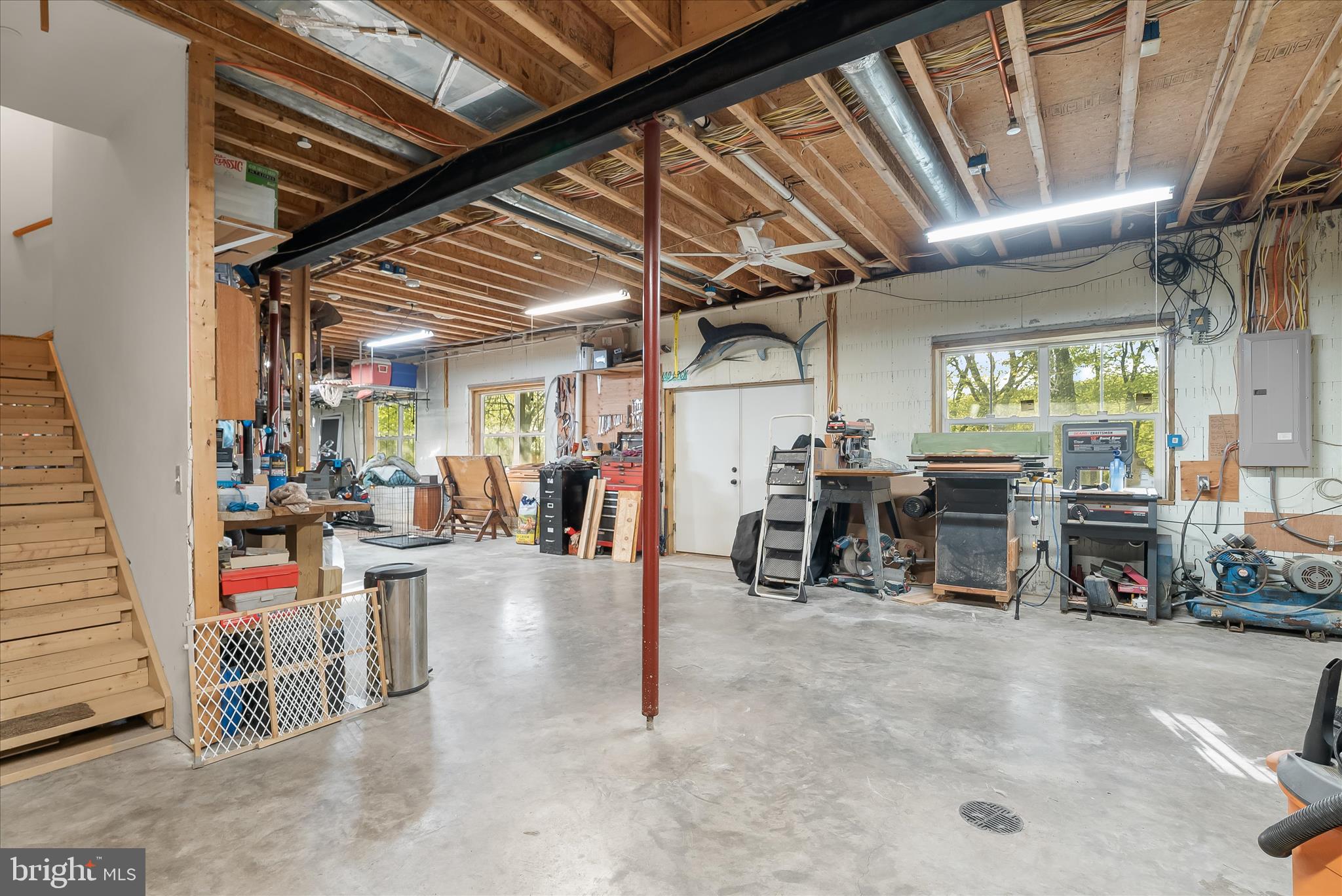4623 Fishers Hollow Road Myersville, MD 21773 - Photo 59 of 65 a view of a garage with a table and chairs