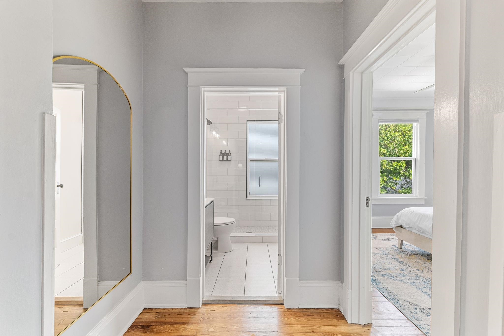 21 Saragossa Street St. Augustine, FL 32084 - Photo 43 of 66 Corridor with light wood-type flooring and baseboards