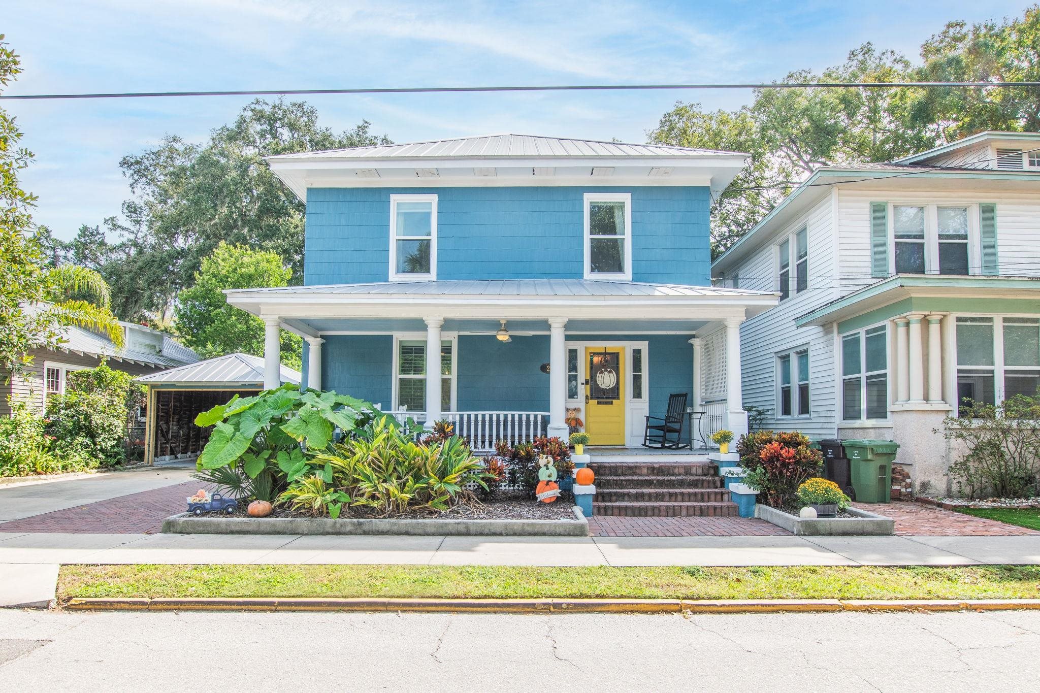 21 Saragossa Street St. Augustine, FL 32084 - Photo 55 of 66 Traditional style home featuring a standing seam roof and covered porch