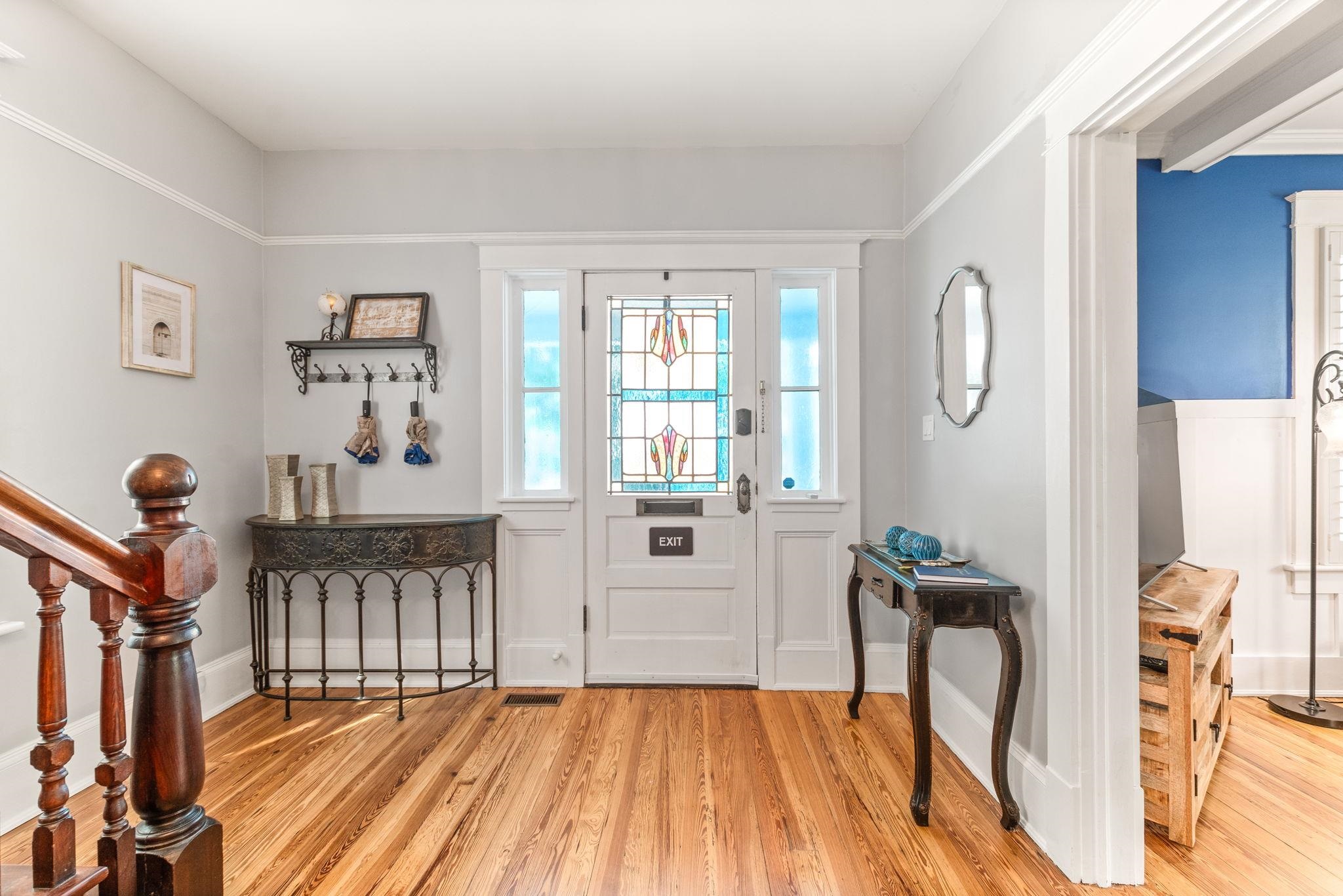 21 Saragossa Street St. Augustine, FL 32084 - Photo 10 of 66 Entrance foyer with light wood finished floors and stairs