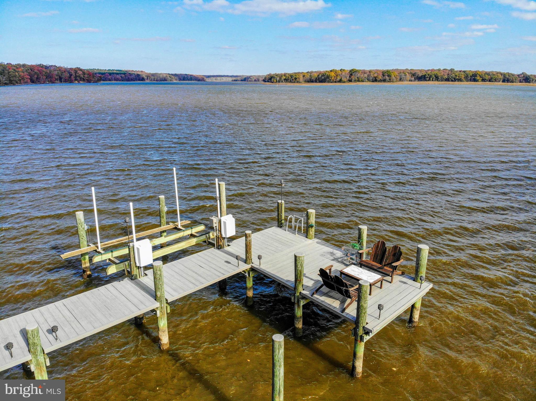 4610 Friendship Acres Road Nanjemoy, MD 20662 - Photo 3 of 84 100' dock with seating area and boat lift