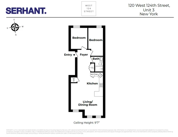 $3,700 | 120 West 124th Street, Unit 3 | Harlem