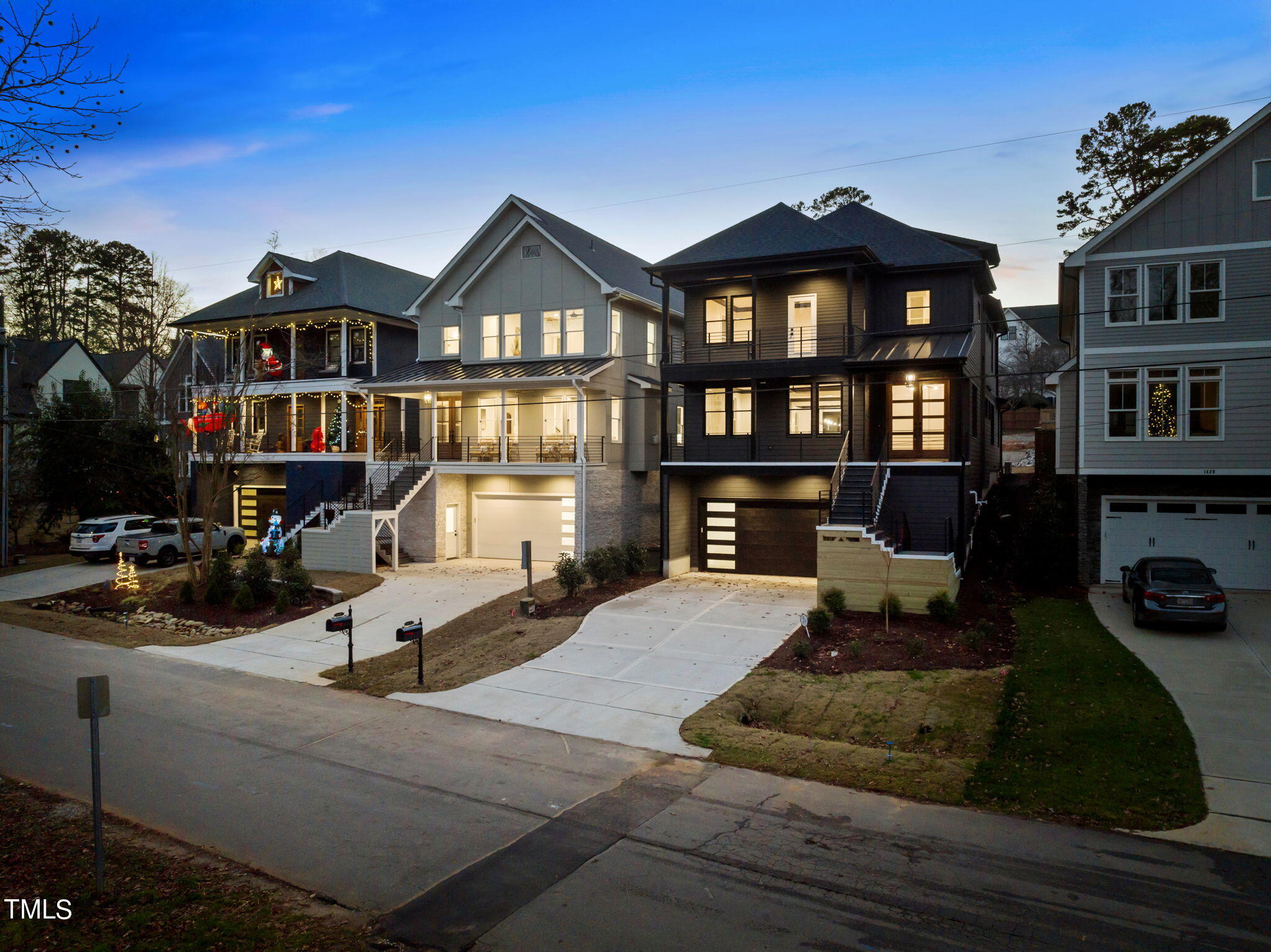1435 Nottingham Road Raleigh, NC 27607 - Photo 40 of 48 a living room with furniture and a fireplace