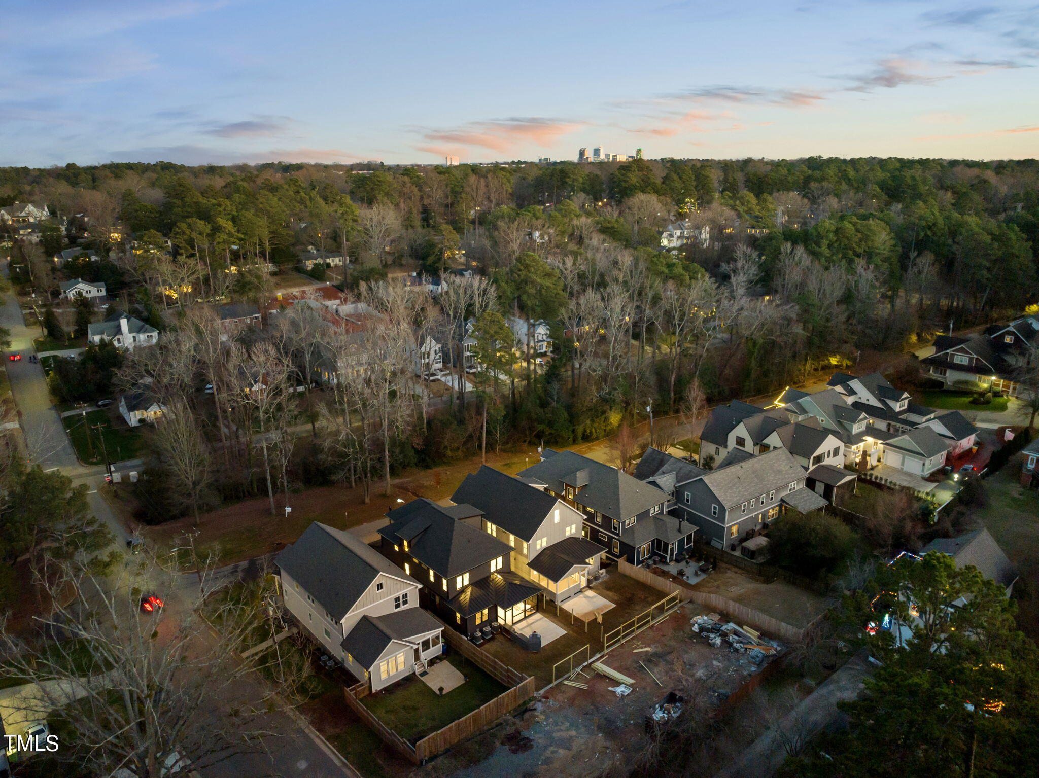 1435 Nottingham Road Raleigh, NC 27607 - Photo 42 of 48 an aerial view of a house with mountain view