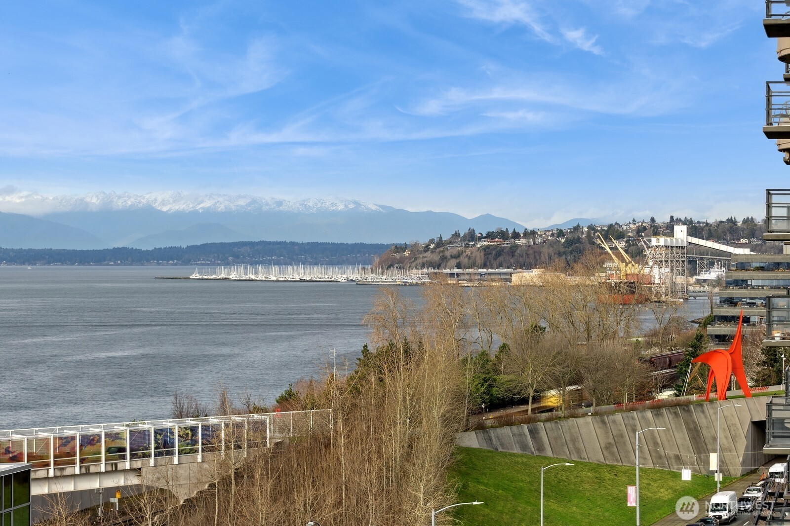 2716 Elliott Avenue, Unit 800 Seattle, WA 98121 - Photo 39 of 40 a view of a lake with city