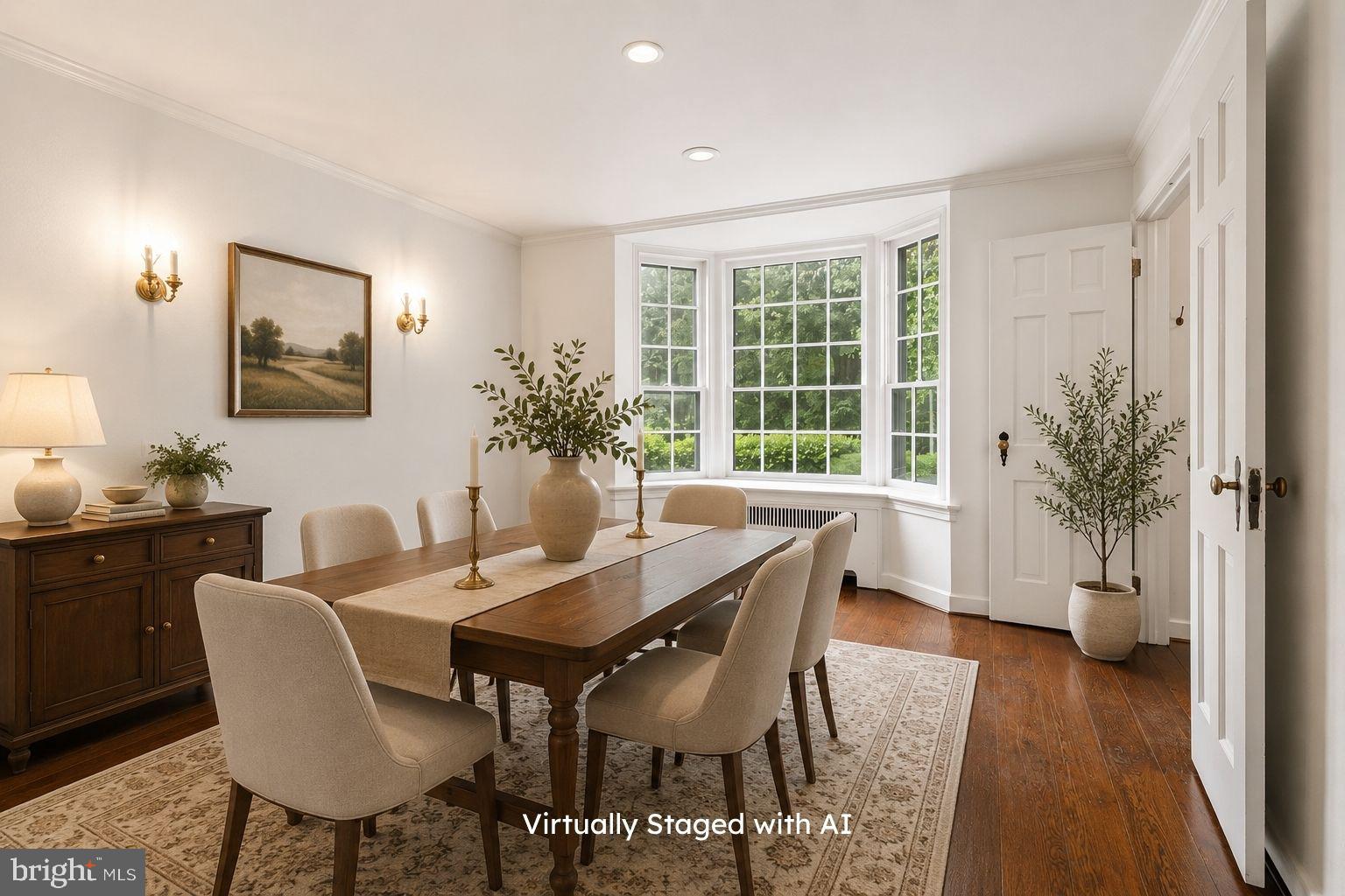 404 Old Farm Road Wyncote, PA 19095 - Photo 8 of 41 Elegant dining space with natural light.