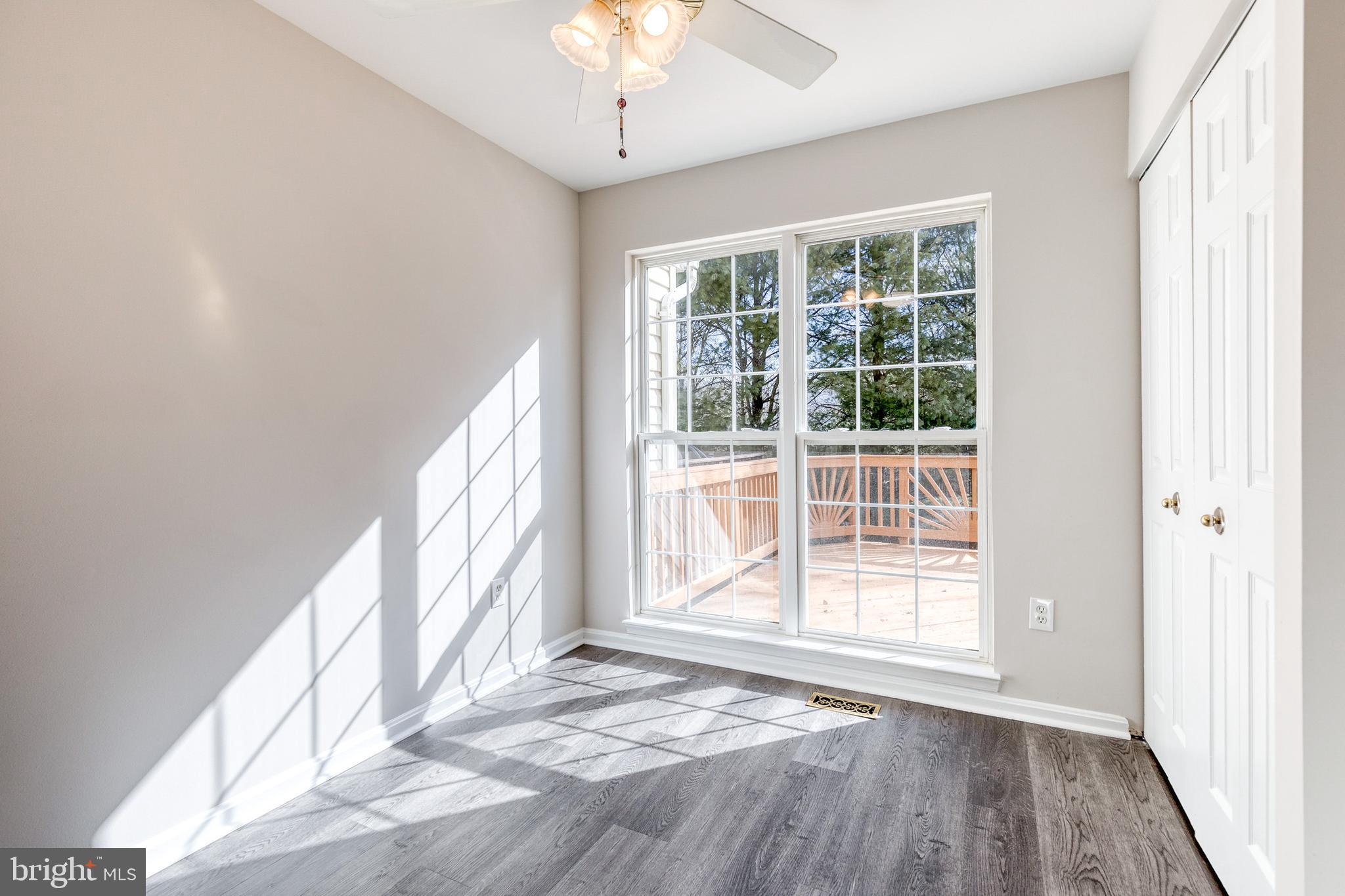 4435 Kentford Road Owings Mills, MD 21117 - Photo 14 of 35 Kitchen area w/ceiling fan and lots natural light