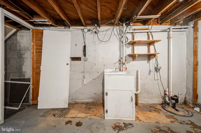 a utility room with a washer and dryer
