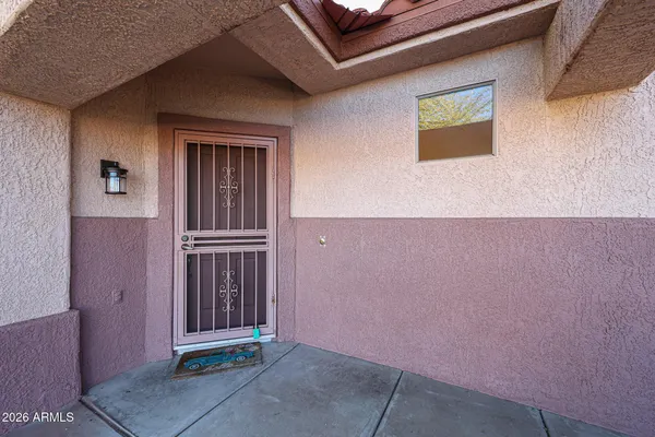 a view of front door