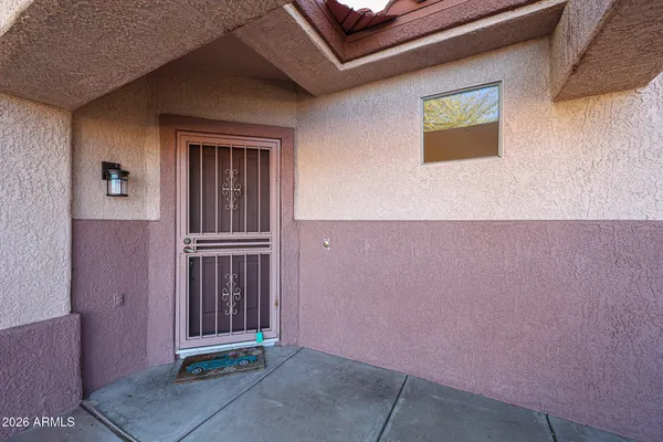 a view of front door