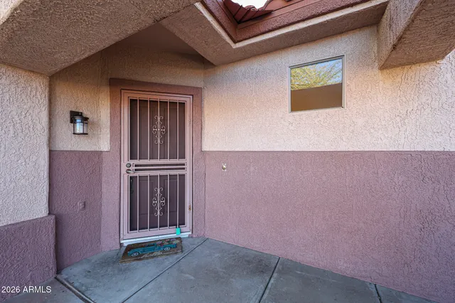 a view of front door