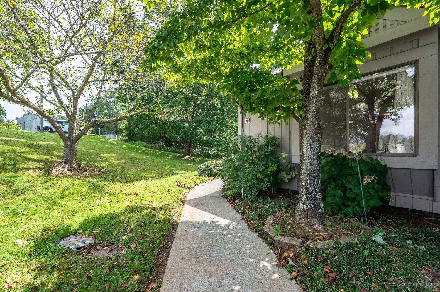 174 Sunset Ridge Road Forest, VA 24551 - Photo 34 of 43 a view of a yard with plants and large trees