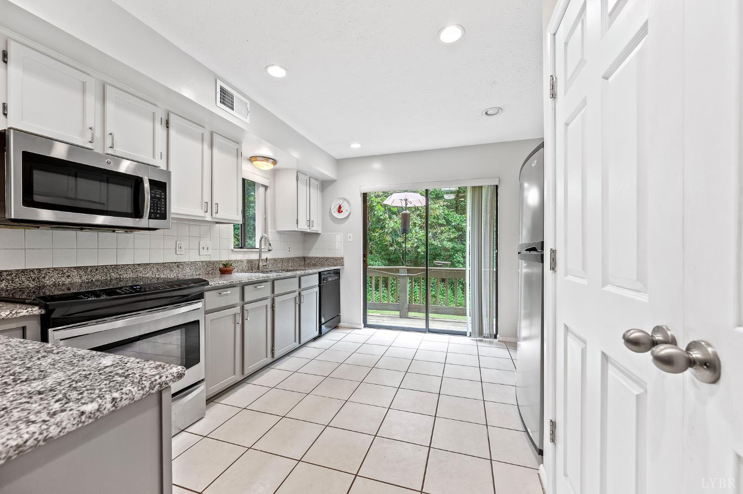 174 Sunset Ridge Road Forest, VA 24551 - Photo 8 of 43 a kitchen with a stove a sink and a microwave