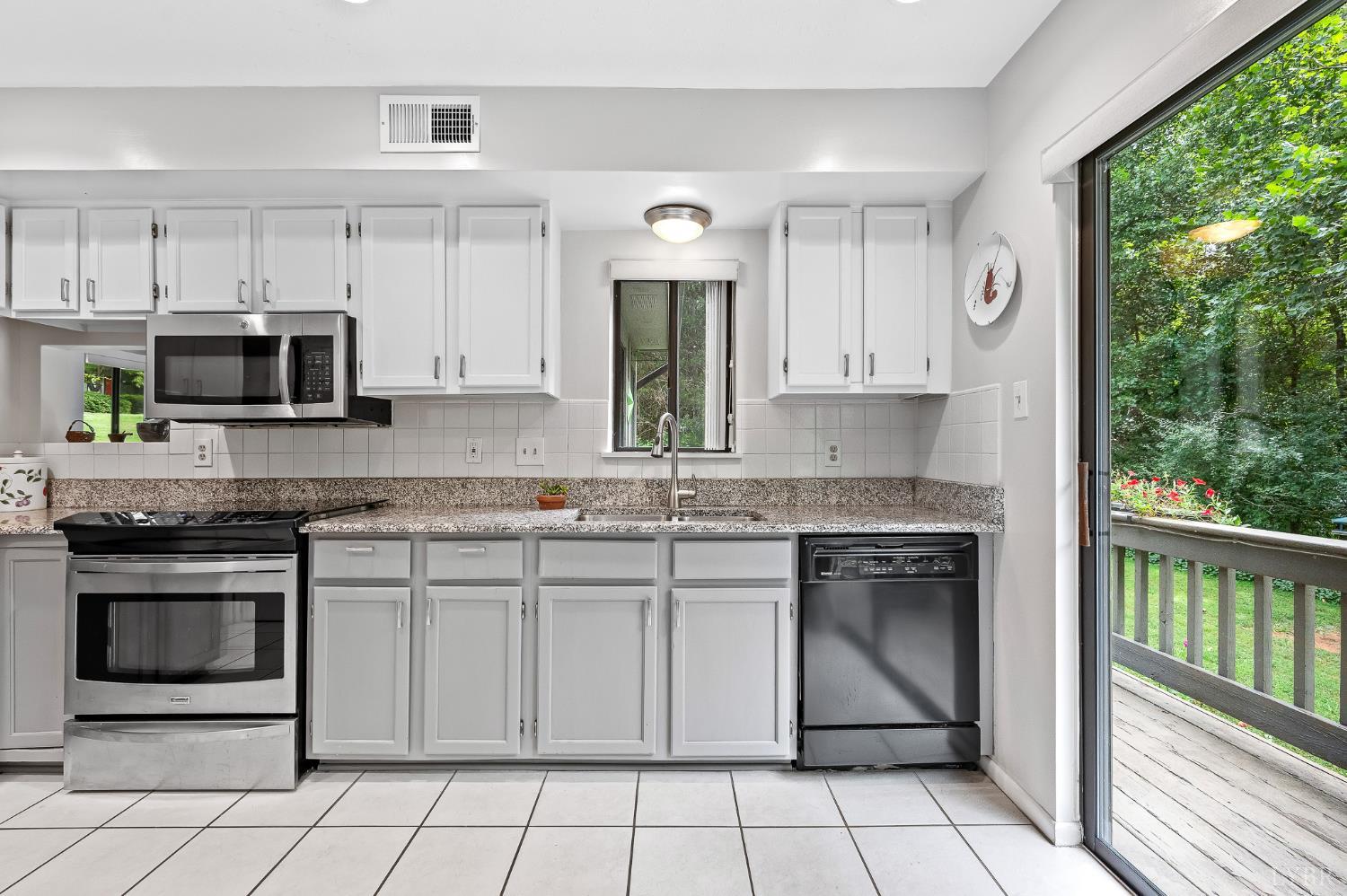 174 Sunset Ridge Road Forest, VA 24551 - Photo 9 of 43 a kitchen with kitchen island granite countertop a stove sink and microwave