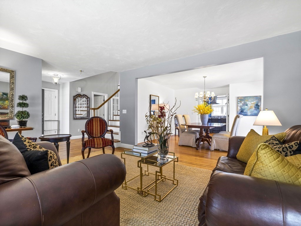 23 Vesta Road Natick, MA 01760 - Photo 5 of 30 a living room with furniture and wooden floor