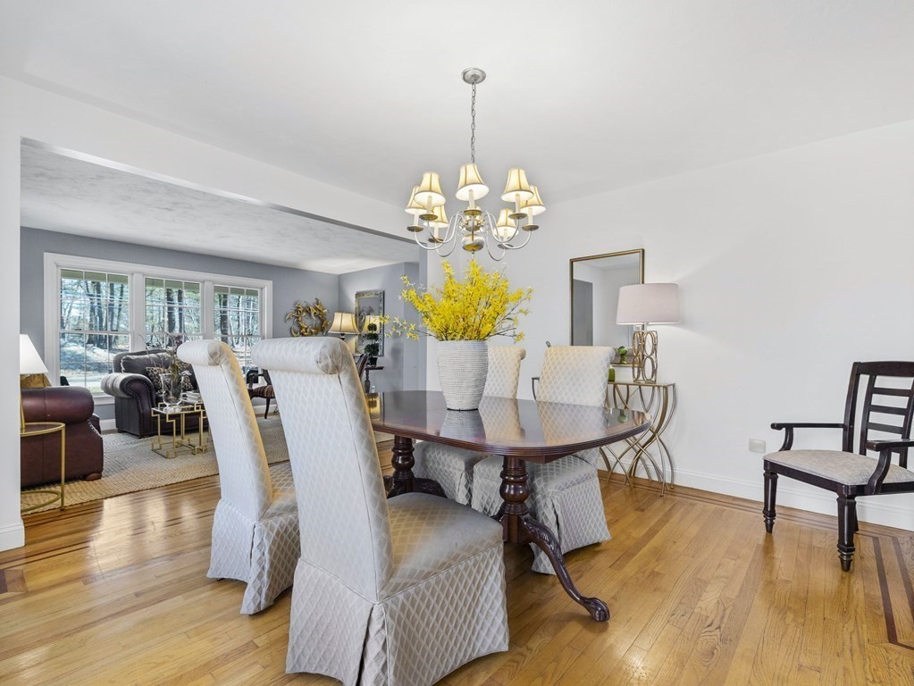 23 Vesta Road Natick, MA 01760 - Photo 7 of 30 a view of a dining room with furniture and wooden floor