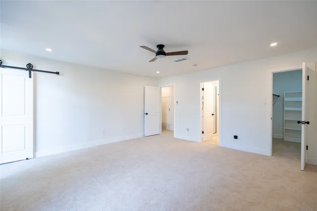 a view of an empty room