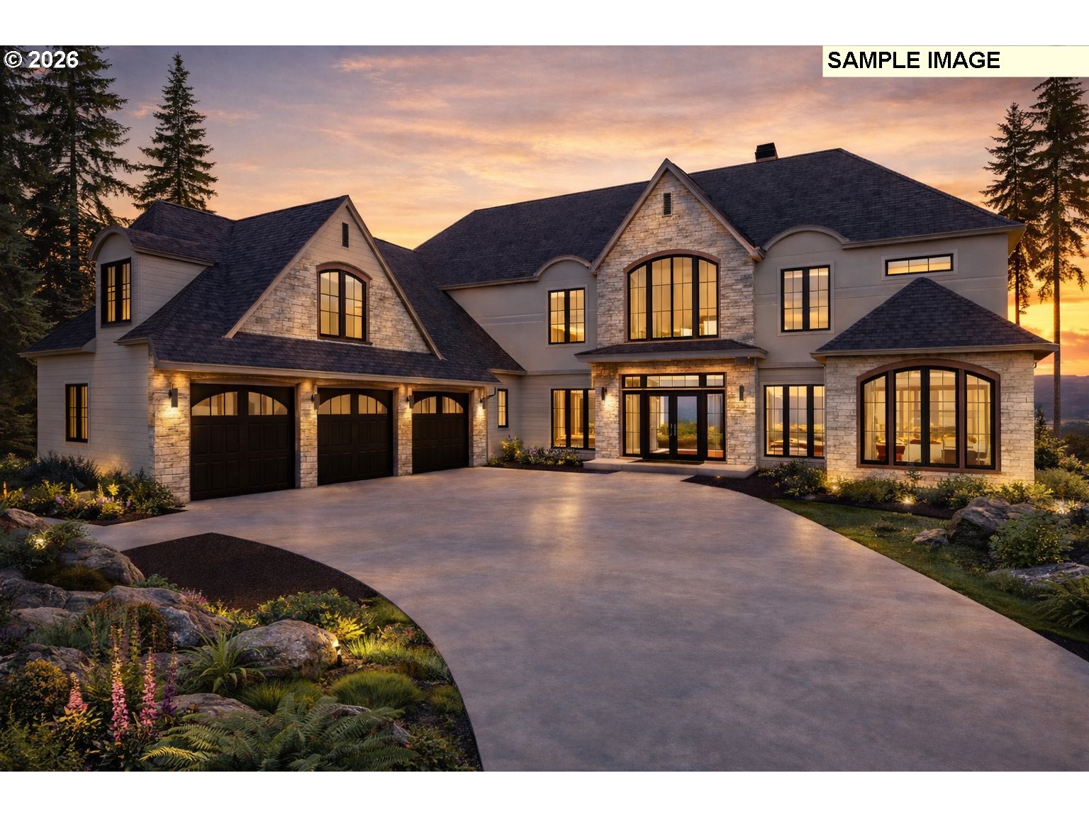 a front view of a house