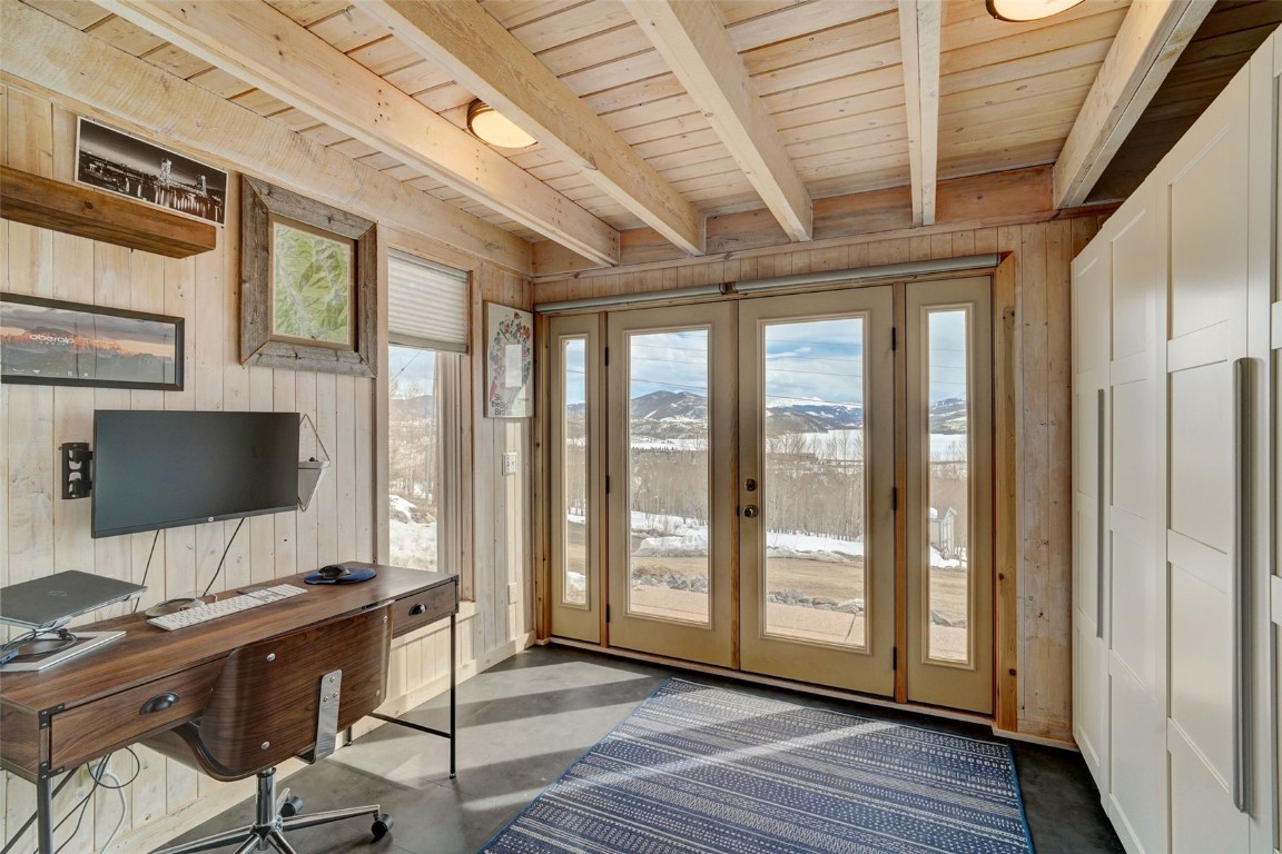 433 P Road Dillon, CO 80435 - Photo 16 of 20 a view of a workspace with furniture and a window