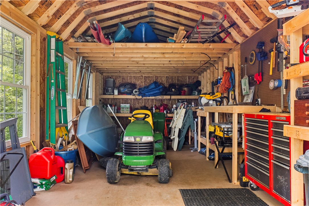 1096 West Lake Road Jerusalem, NY 14418 - Photo 42 of 49 Woodtex shed holds all the toys and tools