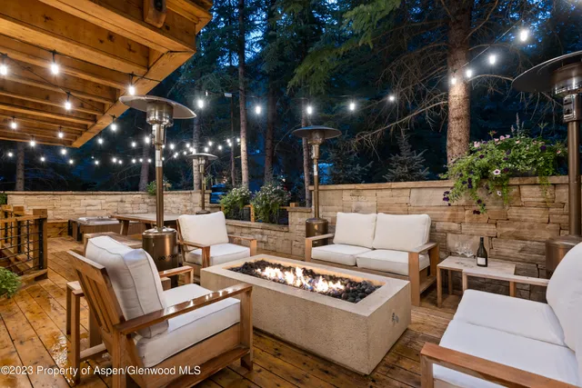 a outdoor living space with patio furniture and a potted plant