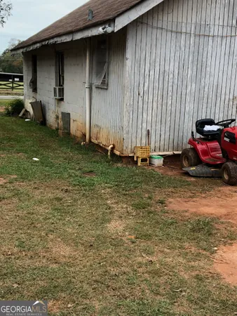 a backyard of a house