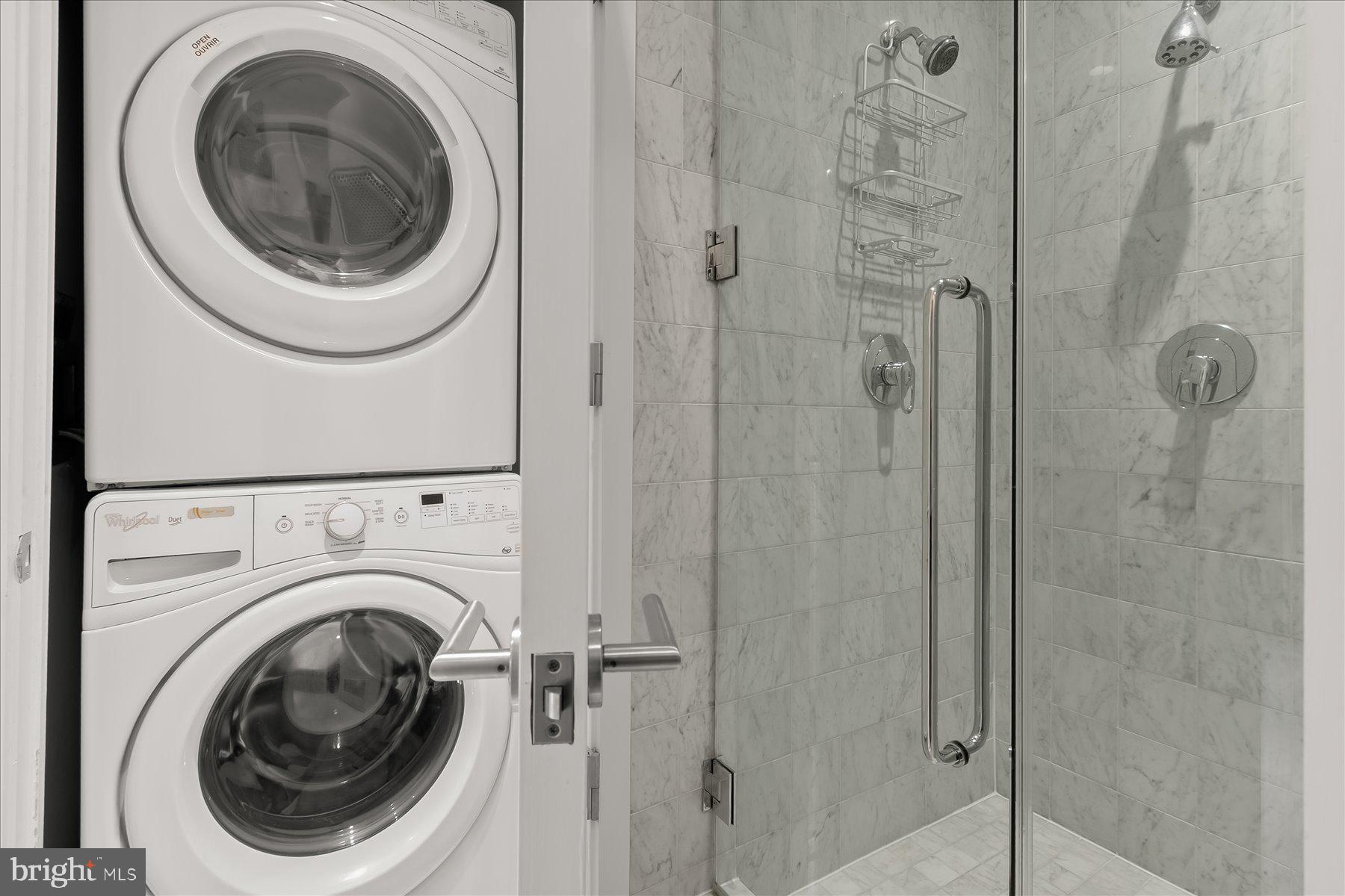 1413 P Street Northwest, Unit 301 Washington, DC 20005 - Photo 22 of 25 In-unit washer and dryer for convenience