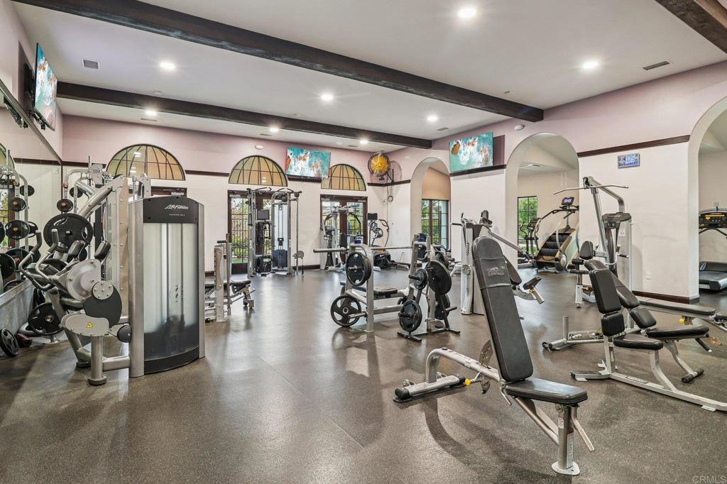 5544 Mill Creek Road San Diego, CA 92130 - Photo 49 of 54 a view of a room with gym equipment